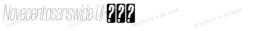 Novecentosanswide Ul字体转换